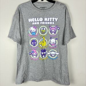 Hello Kitty & Friends Tee Womens XL Sanrio Graphic STAINED- BEST FOR CRAFTING